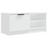 Vidaxl Szafka Pod Tv, Biała, 80X35X36,5 Cm, Materiał Drewnopochodny