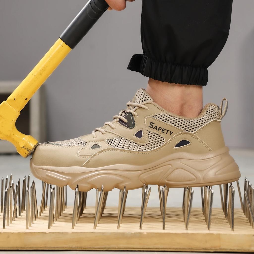 New Unisex Safety Shoes Men Work Sneakers Indestructible Safety Boots Women Shoes Men Steel Toe Shoes Sport Style