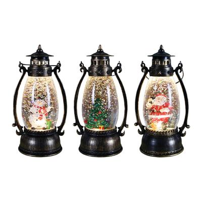 Christmas Park Kid Toy Child Gift Landscape Decor Night Lamp Outdoor Acrylic Crystal Ball Lantern Light Ornaments Xmas Day Party