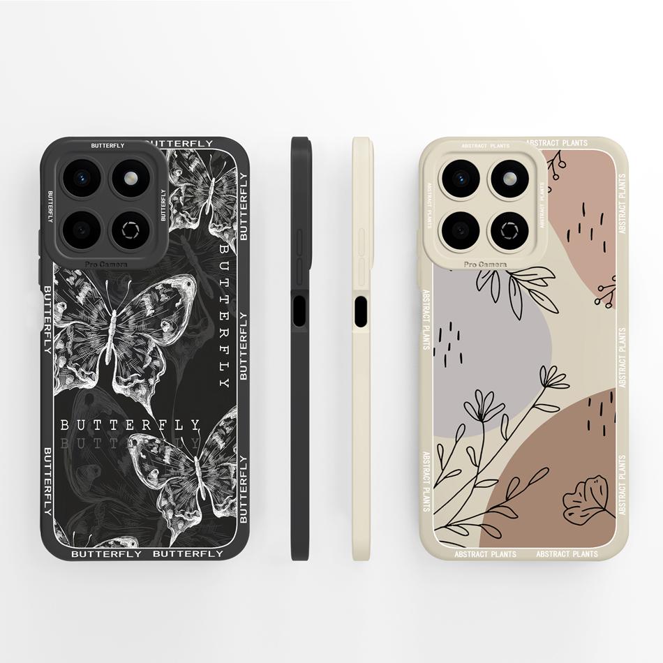For Honor 200 Smart 5G Case Cute Panda Camera Protection Back Cover For Honor 200Smart Soft Liquid Silicone Phone Protectors