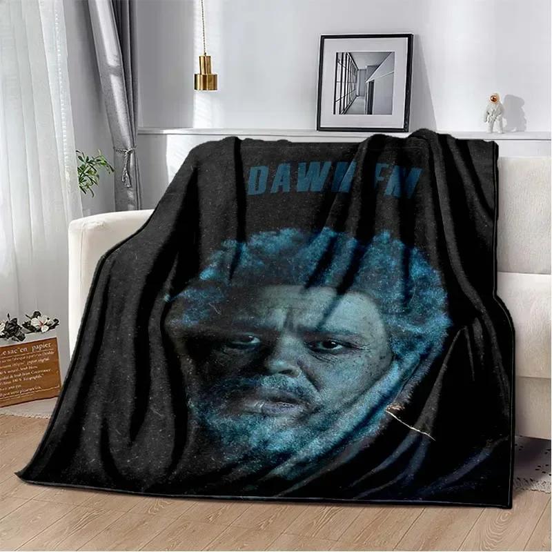 The W-Weeknd Rapper Music Album Blanket 3D Flannel Blanket Soft Throw Art For Home Decor Bedroom Sofa Naps Picnic Gifts Present