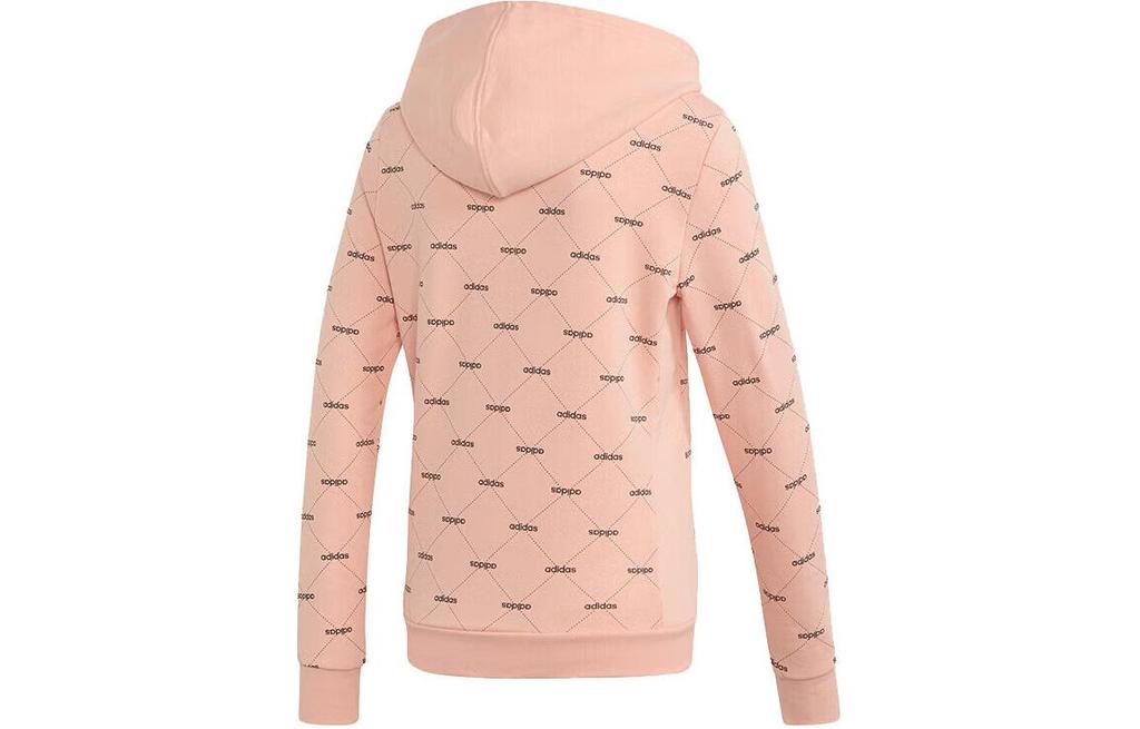 Adidas Sweatshirts Women's Pink Hooded Moderate Regular EI6246