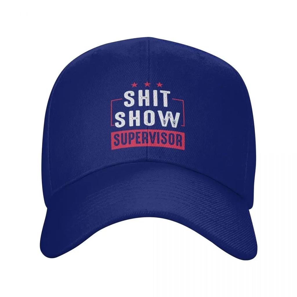 Custom Shit Show Supervisor Baseball Cap Women Adjustable Funny Black Humorous Sarcasm Quotes Dad Hat Streetwear Snapback Caps