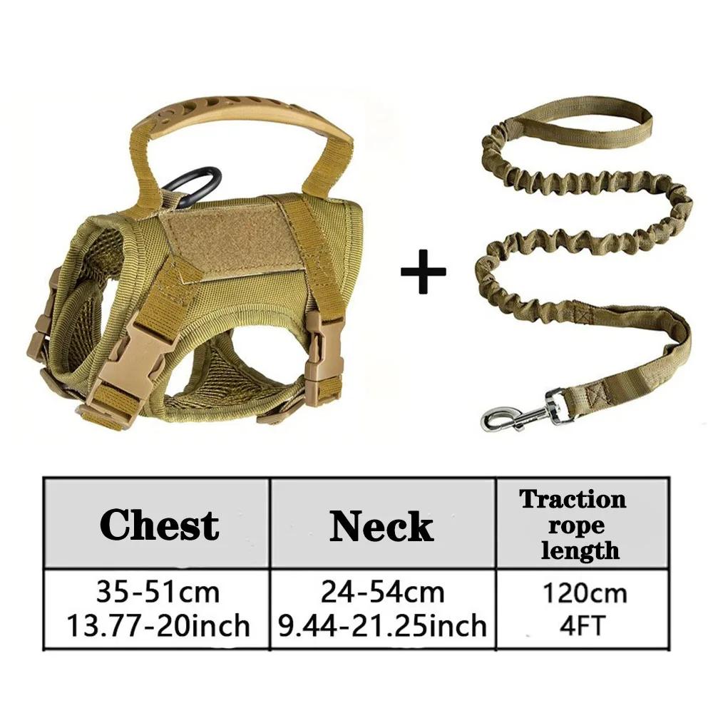 Tactical Cat Chest Harness Vest-style Traction Rope Adjustable Cat Harness Go Out Pet Dogs Prevent Breaking Training Cat Harness