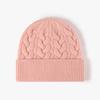 High Quality Winter Thick Custom Logo Earflap Beanie Color Wool Knitted Hat Warm Beanie Pullover Hat