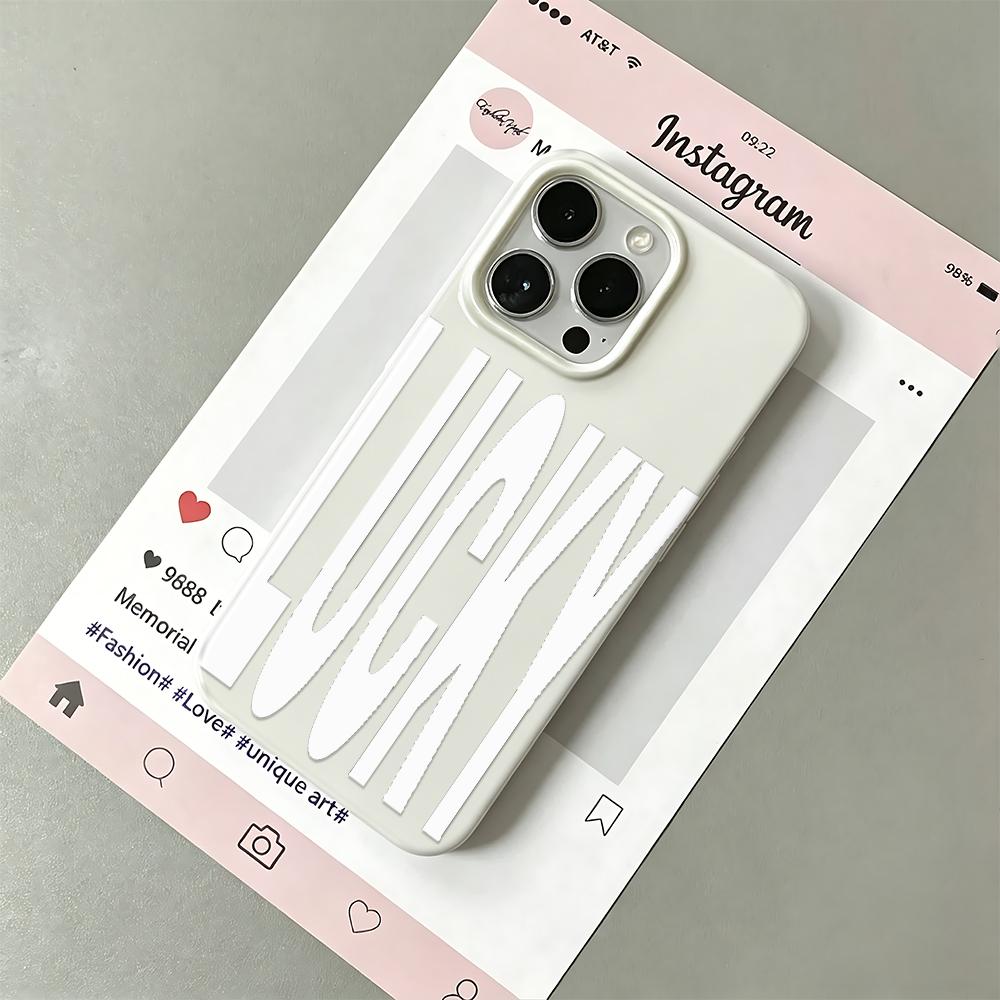 Phone Case For Iphone 17 Air 15 Plus 11 Pro Max 14 13 16 12 Black Anti Yellow Clear Scratch Resistant Kucky Character Cover