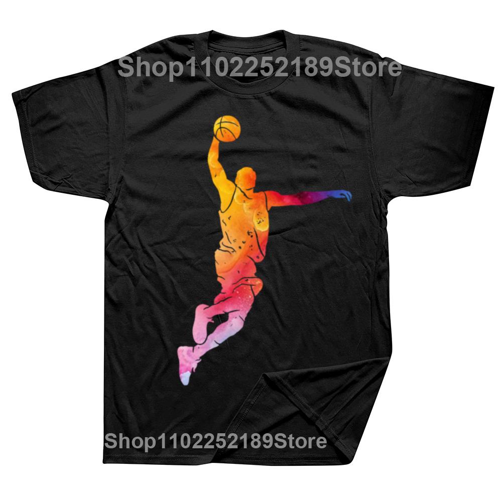 Funny Basketball Player Tshirts Men Womens Fashion Casual 100 Cotton Loose Oversized Basketballer Sports Graphic T Shirt