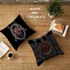 Rock S-Slayer Heavy Metal Band Pillow Covers Cartoon Sofa Decorative Home Double-sided Printing Short Plush Cute Cushion Cover