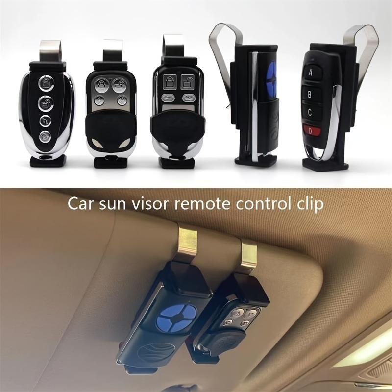 1/2Pcs Effortless Drive Universal Car Visor Clip Secure Quick-Install Holder for Garage Remotes & Keychains