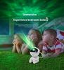 Starlit Sky Projector Night Light: Bedroom Ornament with Hug Star Style & Laser Fantasy Nebula Effect.
