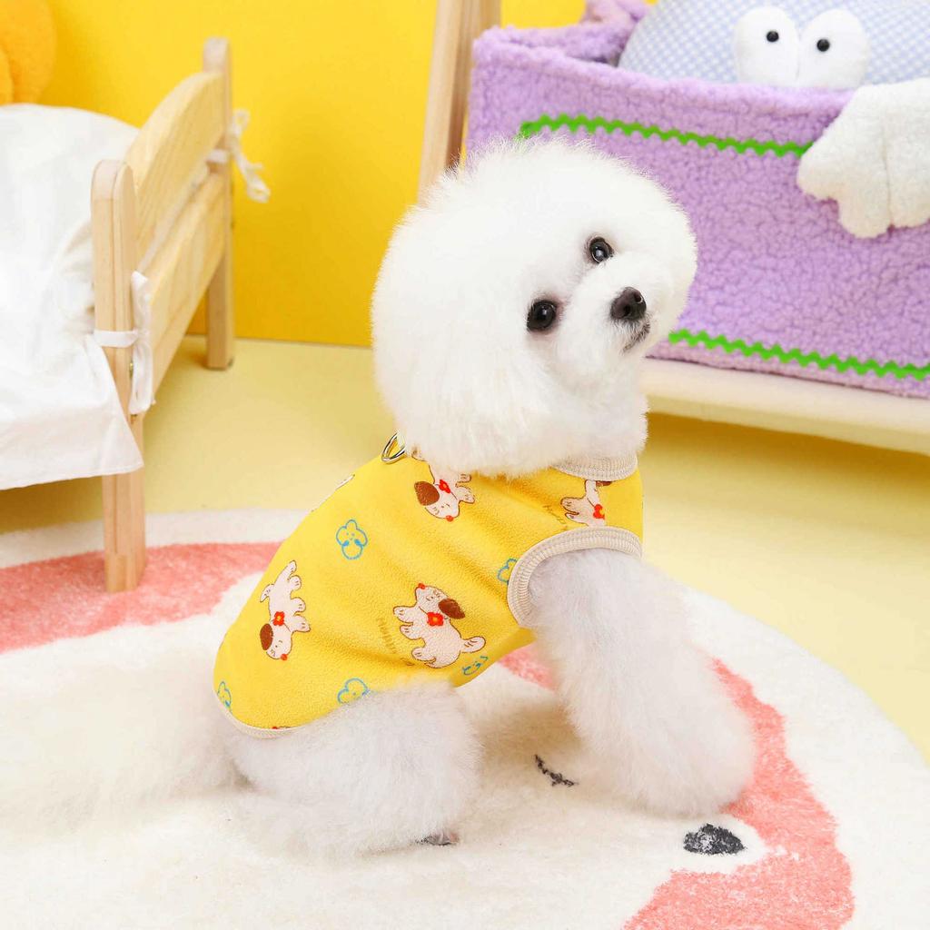 Dog Clothes Autumn Pet Teddy Bichon Small Dog Kitten Cat Traction Environmentally Friendly Warm Vest