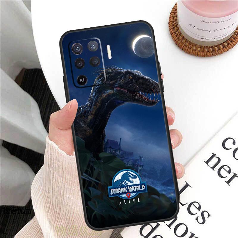 Dinosaur Jurassic Park Case For Oppo A58 A5 Pro A15 A16 A17 A57 A77 A94 A74 A54 A76 A96 A40 A60 A80 A18 A38 A78 A98