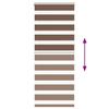 Double Roller Blind Brown 55x150 cm Fabric Width 50.9 cm Polyester