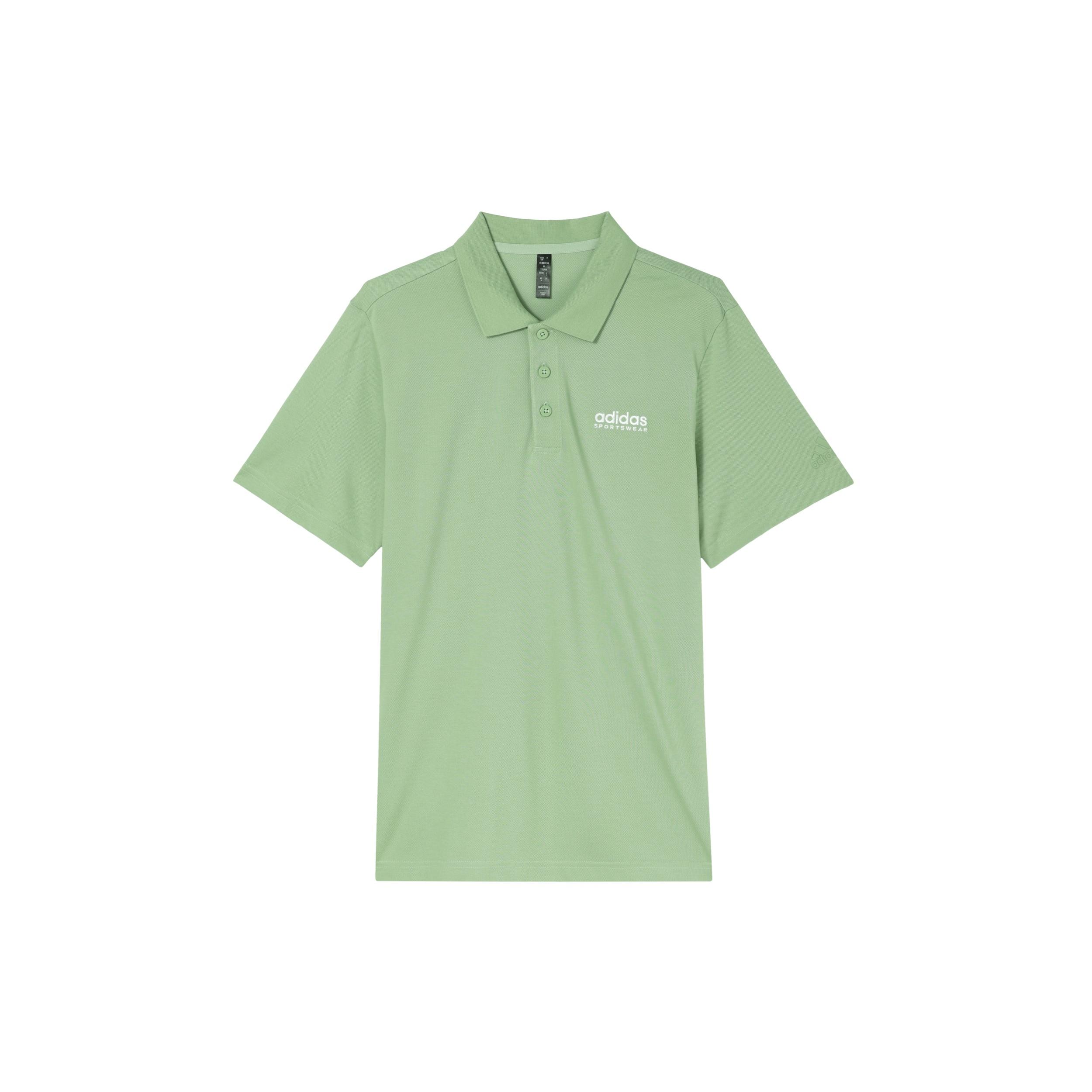 adidas Piqu Solid Polo Shirt Asia Sizing Green Men s JI9054 S