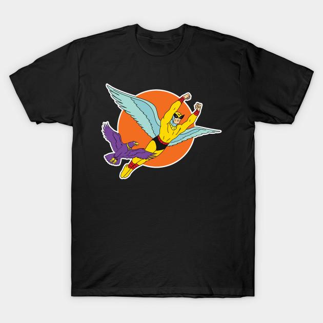 Men Black Print T-shirt Birdman No-Cut Transfer Paper Print Cotton Tshirt XL
