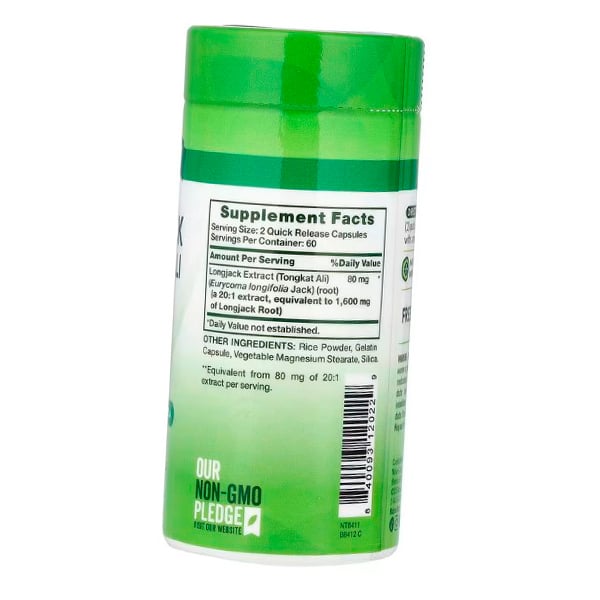 Eurycoma, Tongkat Ali, Longjack Tongkat Ali Massima Forza, Nature's Truth 120caps (08509002)