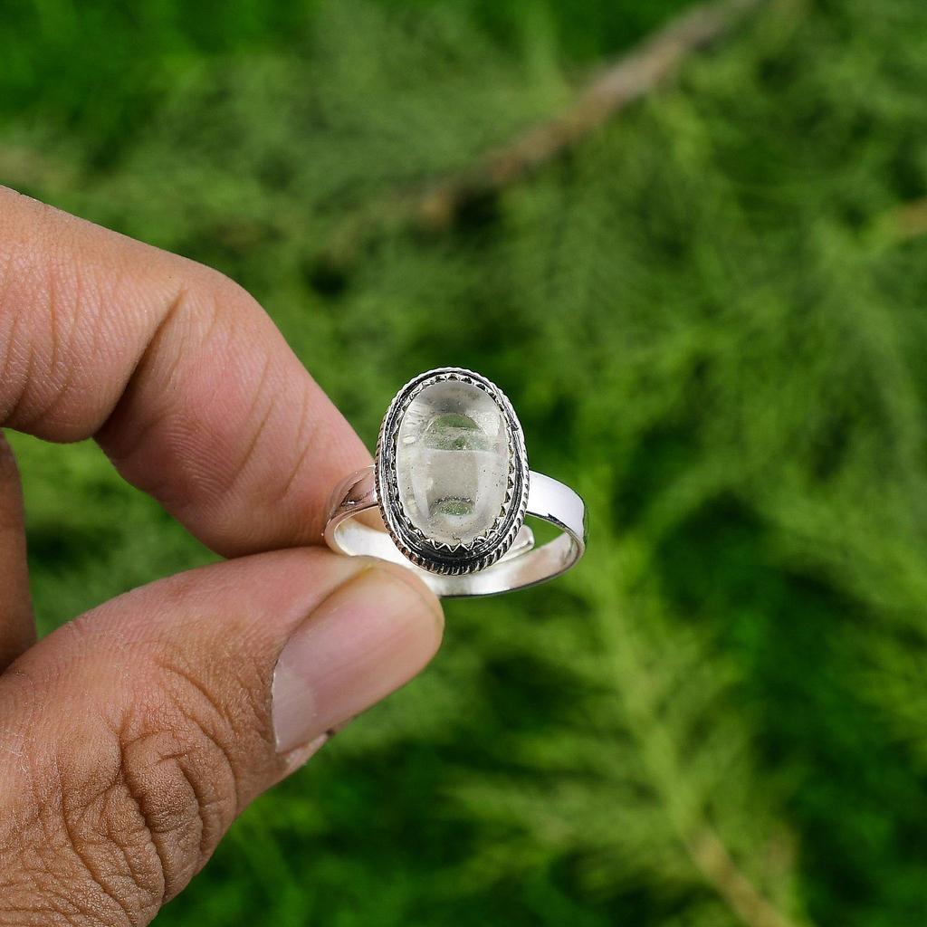 Mothers day Sale Sterling Silver June Moonstone Gemstone Bezel Promise Wife Ring