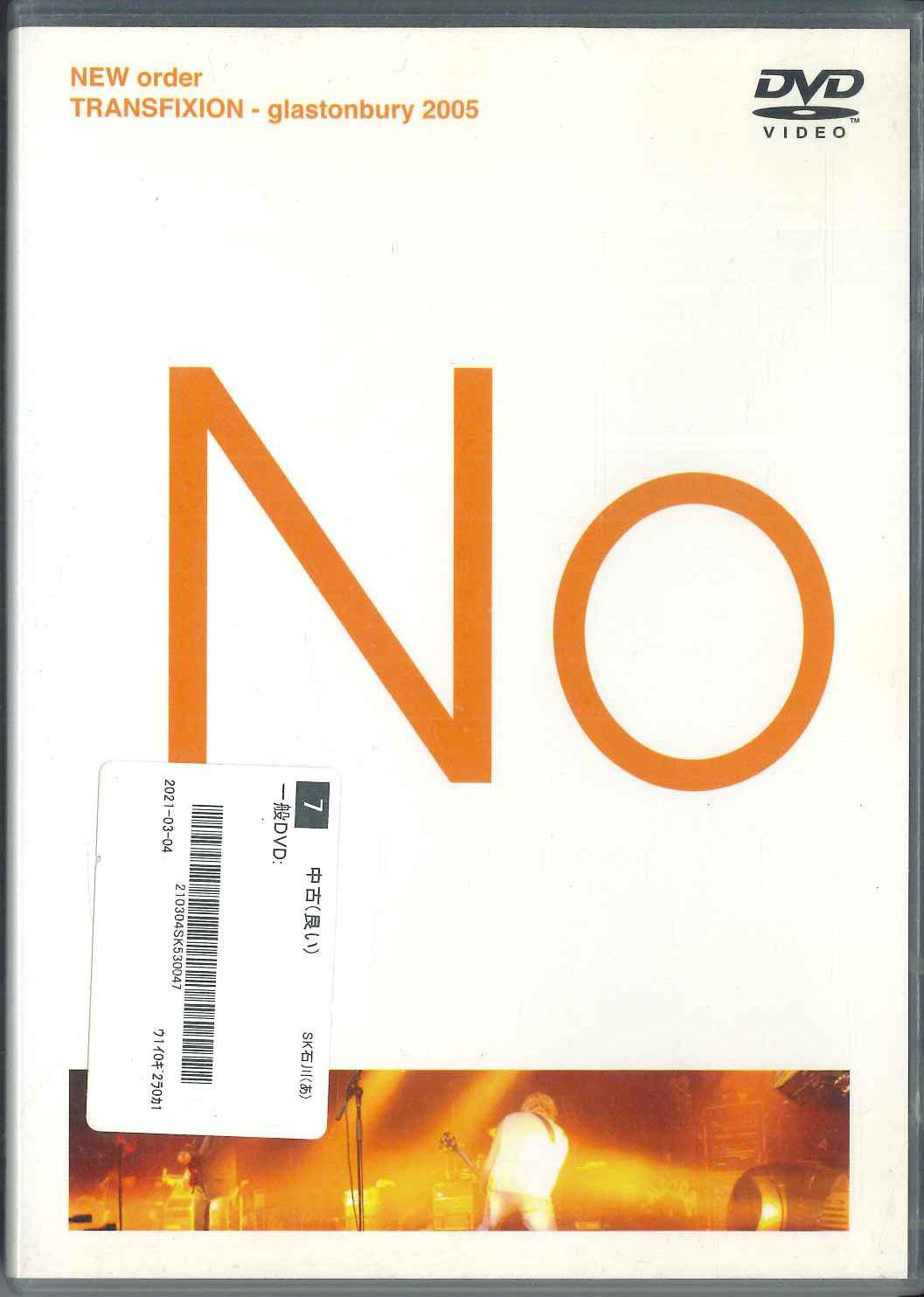 

DVD NEW ORDER Transfixion Glastonbury 2005 RQ052 RACKET QUEEN Japan Rock Used