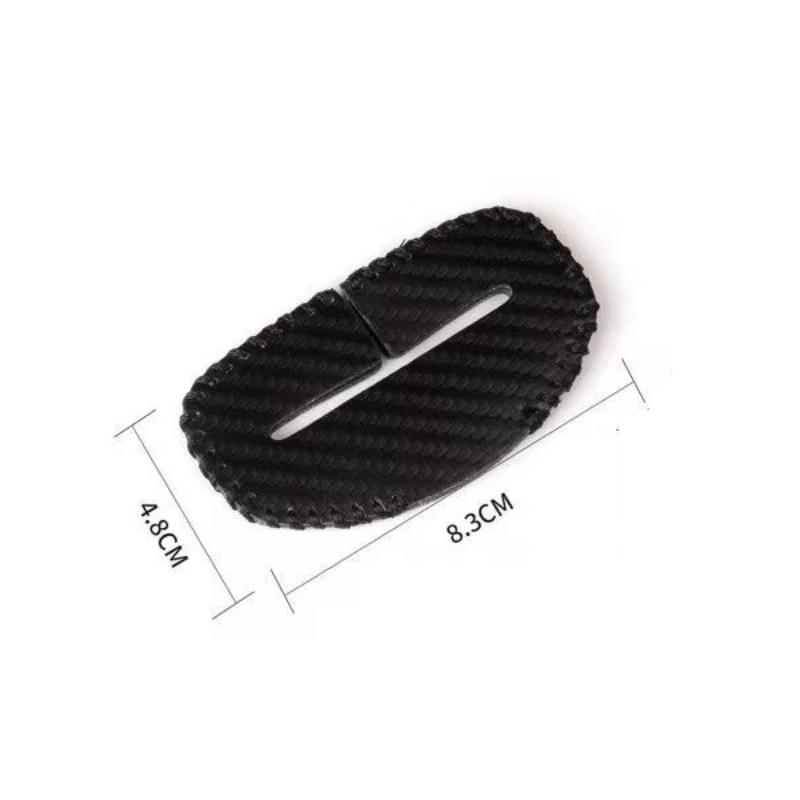 Universal Leather Car Safety Seat Belt Anti-Scratch Cover Car Seat Belt Socket Protective Cover Button Protective Case
