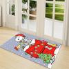 Snoopy'S Festive Doghouse Carpet Rug Soft Washable Anti Slip Home Living Room Sofa Mats Personalized Christmas Rug