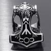 Retro Men's Domineering Thor's Hammer Ring