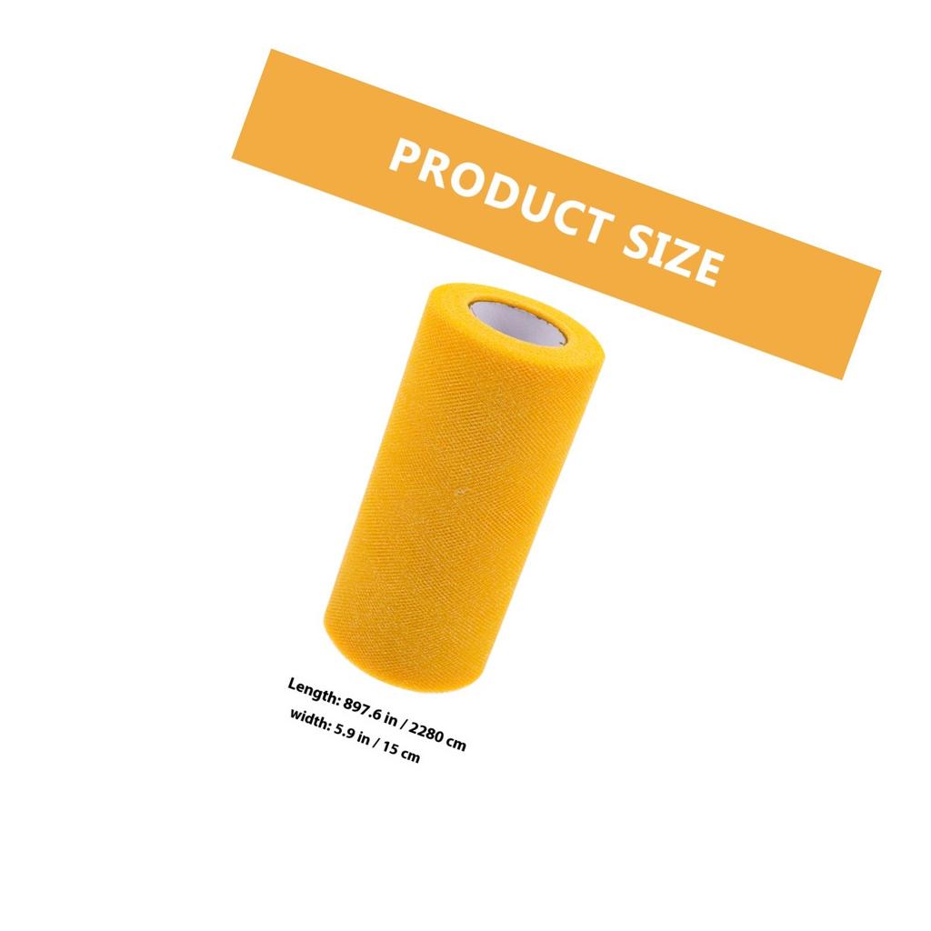 1 Rolle Premium Polyester-Netz-Tüllband für Geschenkverpackung, Blumendekoration, Basteln, Hochzeitsfeier-Dekorationen, Tüll