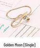 Korean Pearl and Diamond Star Ear Cuffs - U-Shaped Temperamental Stud Earrings