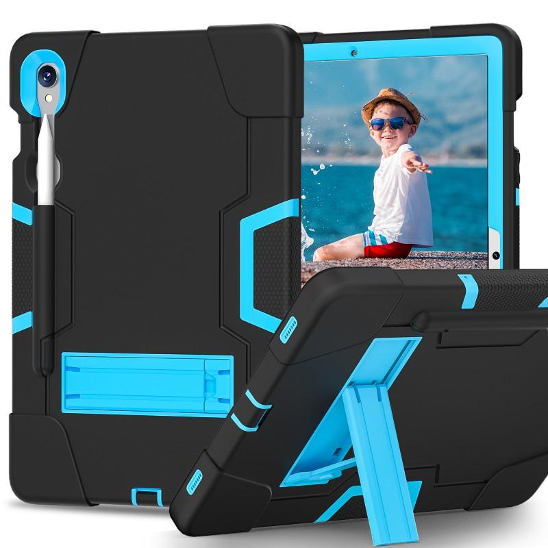 Silicone Tablet Case Galaxy Tab S9 SM-X710 11 Inch Shockproof Full Cover With Kickstand Stylus Slot