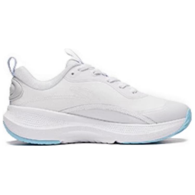 New LiNing Soft Anti-Slip Wear-Resistant Low-Top Casual Shoes Women's White Blue AGLT180-3