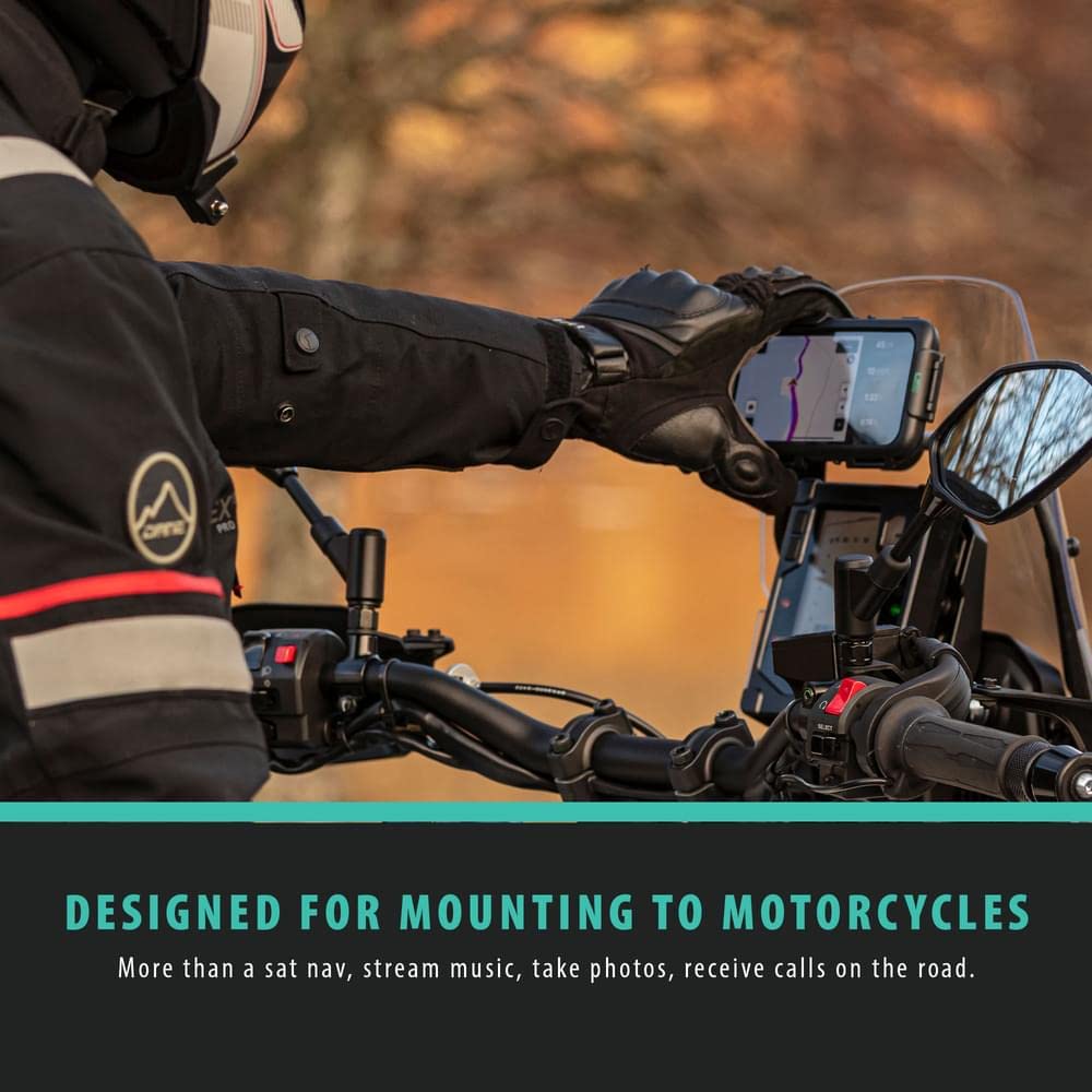 UA iPhone 14 Pro Max Hard and Shockproof Designed for and Outdoor Mount sold Plus/14 Case, Waterproof, Dustproof, (IPX5), Motorcycles, Bicycles, Use.