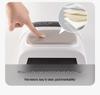 Custom Logo Rechargeable USB Nail Curing Lamp with Wearable Hand Rest and Large Gel Space.