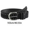 Durability Casual Belt Women's Leather Waistband Vintage Western Waist Belts for Jeans and Dresses