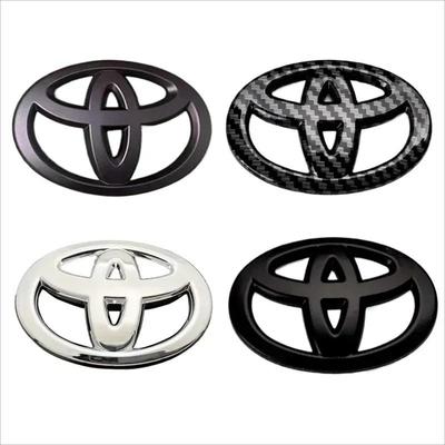 1 Stück 3D ABS Auto Frontgrill Kofferraum Logo Abzeichen Emblem Aufkleber für Toyota Corolla CHR RAV4 Yaris Vios Prado Camry Auto Zubehör