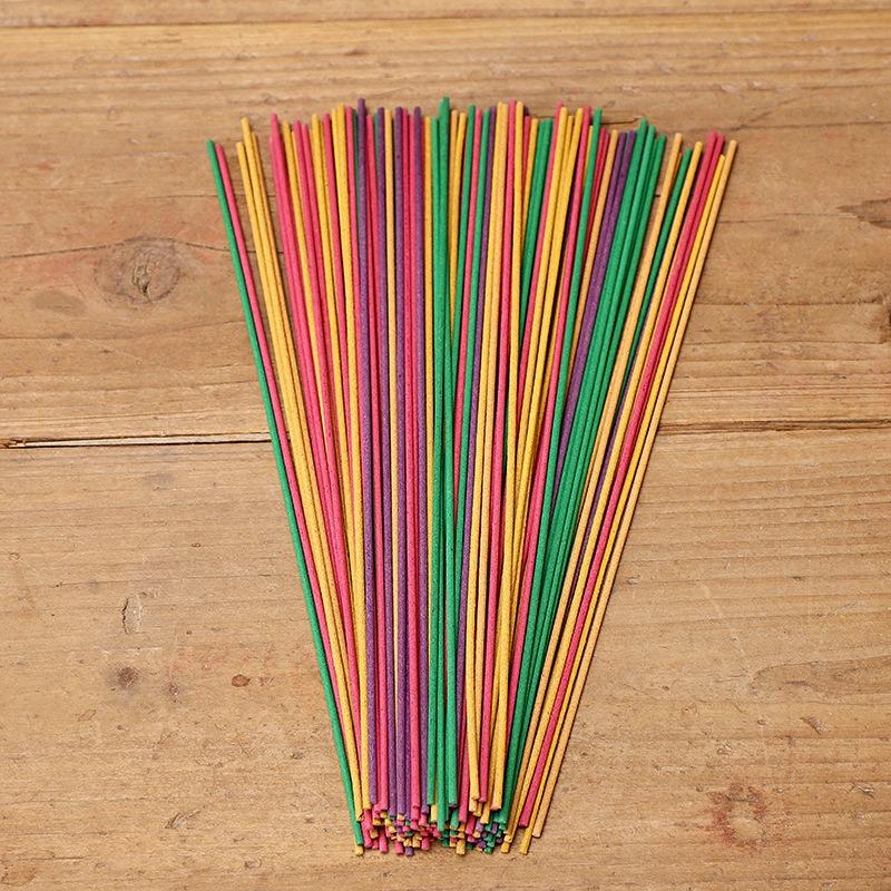 Natural Incense Stick Jasmine Sandalwood Rose Joss Stick Home Indoor Buddha/toilet Deodorization/air Purification/calming Relief