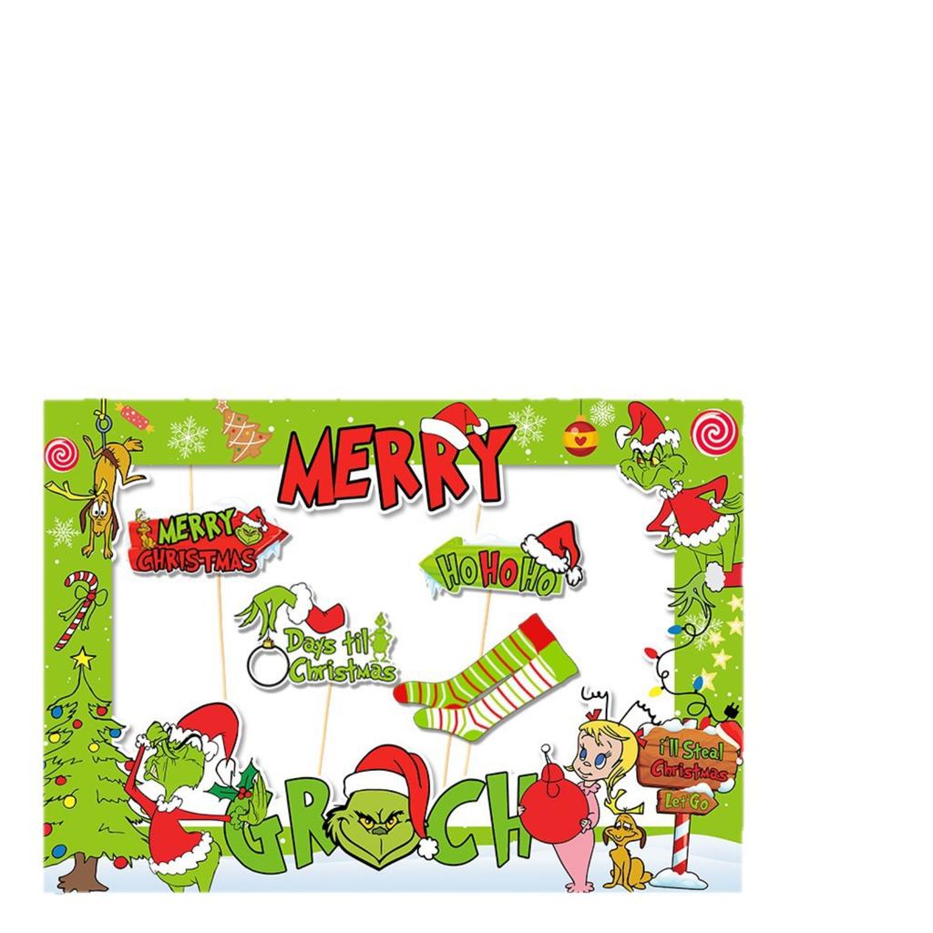 Christmas Decorations: Adult Children's Photo Frame Props Party Supplies