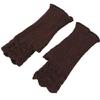 Winter Hand Gloves Soft Warm Gloves Stretchy Fingerless Mittens With Thumb Hole