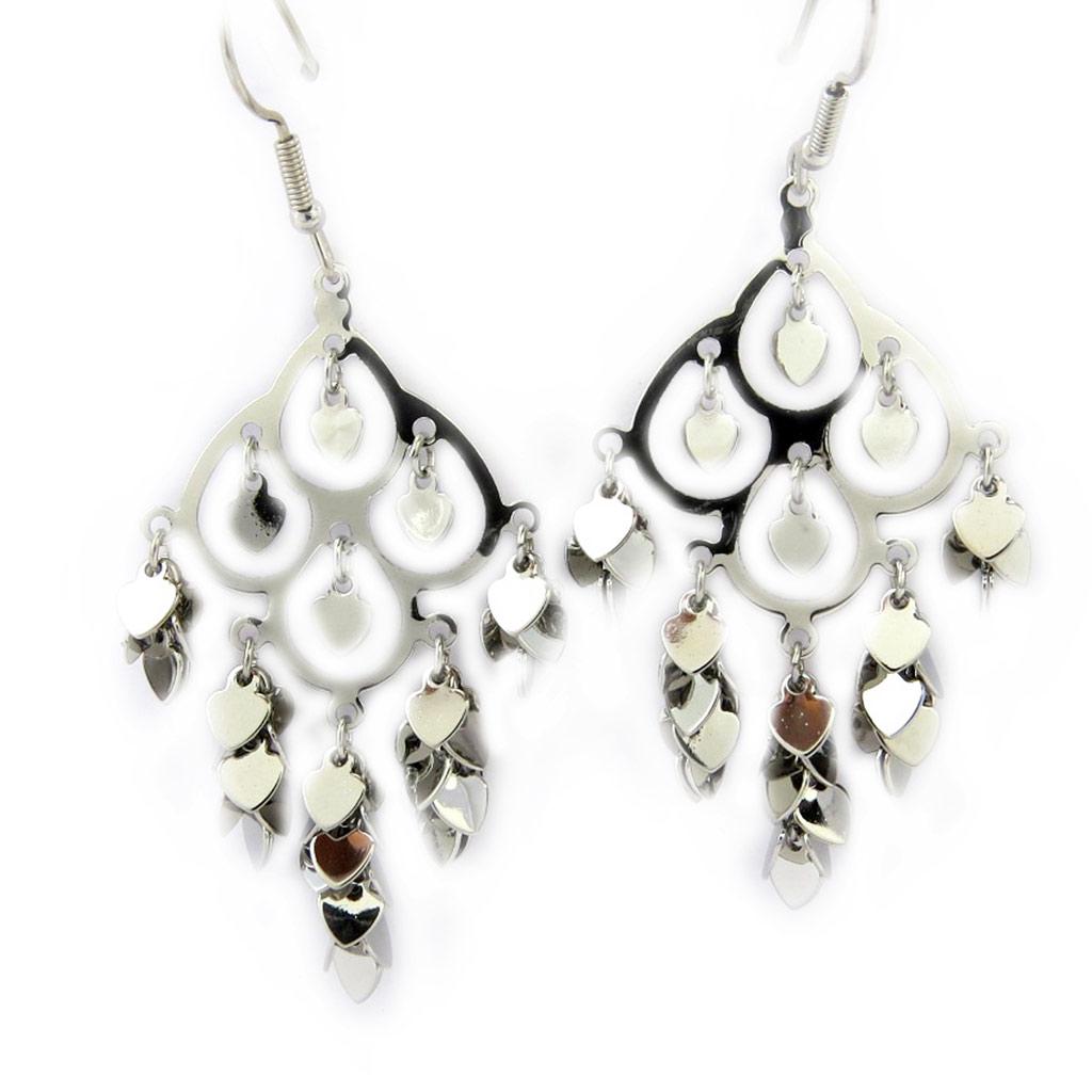 Les Trésors De Lily [L7626] - Boucles Créateur 'Love' argenté