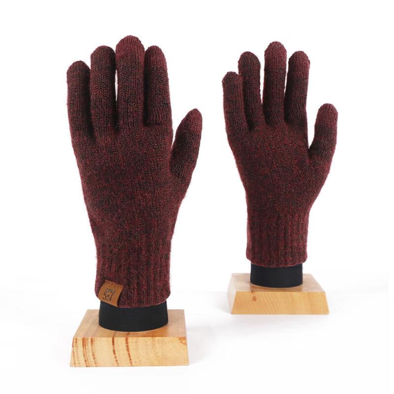 

Winter Japanese Style Knitted Plaid Gloves One Size