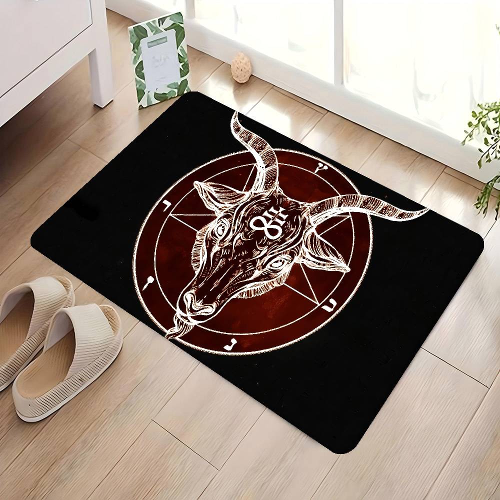 Baphomet Leviathan Entrance Door Mat Nordic Style Home Doormat Bathroom-Toilet Mats Bedroom Hotel Decor Mat