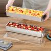Pack of 3 Rectangular Tiramisu Molds with Removable Side Panel and Spatula for Effortlessly Baking and Cleaning