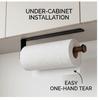 Soporte de Pared de Madera de Nogal Negro Premium Estante de Almacenamiento de Cocina sin Taladro Cuchillo Multifuncional Palillos Utensilio
