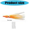 50Pcs Baits Soft Fishing Lures Squid Skirts 5-12cm Artificial Baits Glow Trolling Skirt Lures Saltwater Fishing Baits