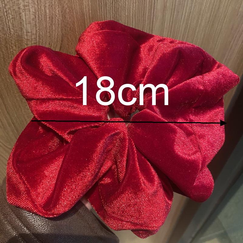 

корейская бархатная резинка для волос оверсайз для женщин красные резинки для волос для девочек эластичная большая резинка для волос взрослая макси резинка для волос аксессуар для волос M