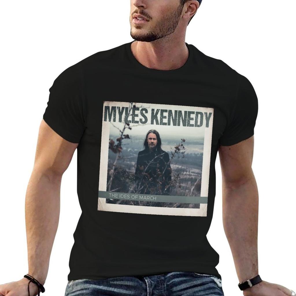 Myles Kennedy T Shirt The Ides of March Vinyl cd Cover Black