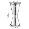 15/30ml oder 30-45ml Doppel-Shot Edelstahl Messbecher Cocktail Shaker Drink Spirituosenmaß Jigger Küche Bar Barzubehör Werkzeuge
