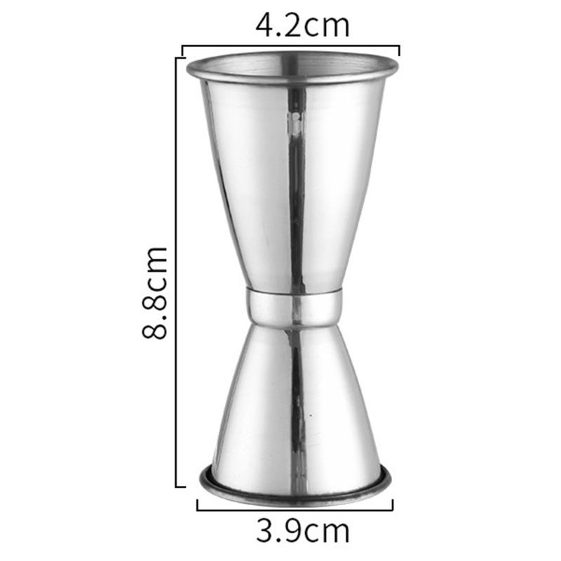 15/30ml oder 30-45ml Doppel-Shot Edelstahl Messbecher Cocktail Shaker Drink Spirituosenmaß Jigger Küche Bar Barzubehör Werkzeuge