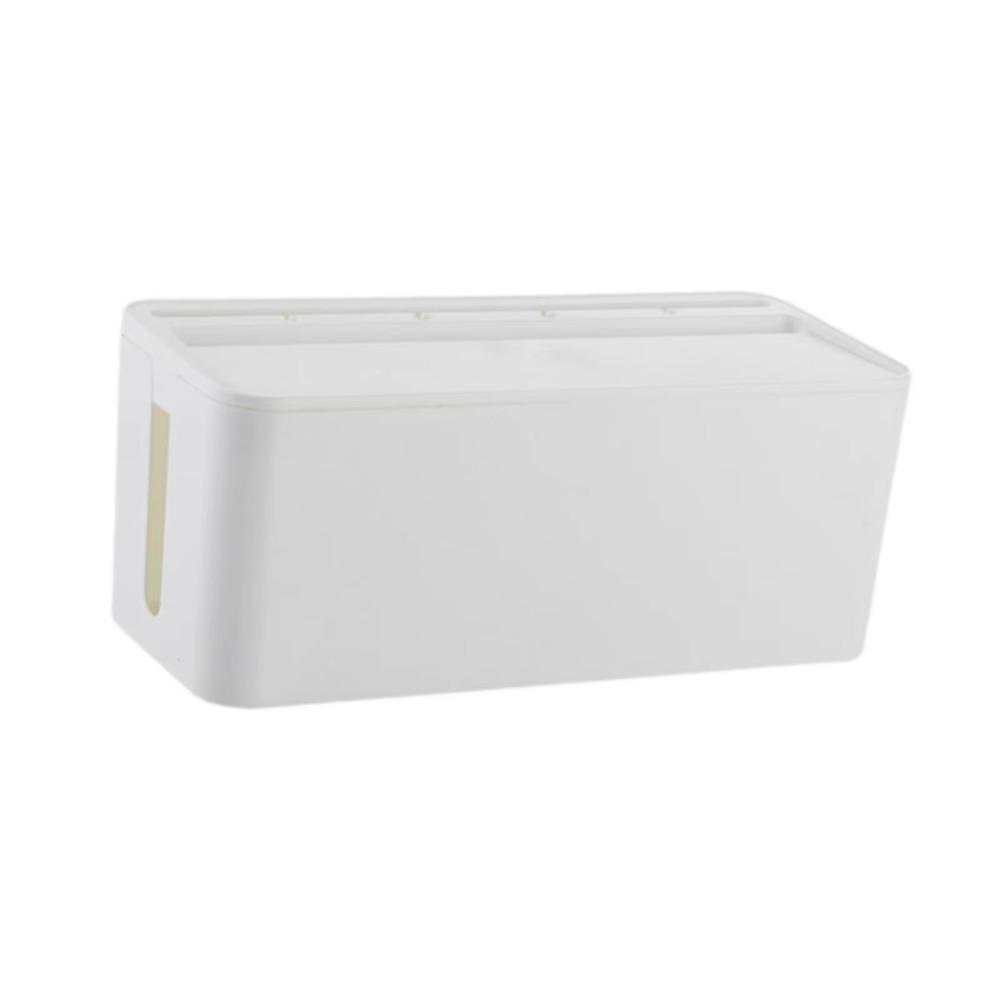 with Plastic Lid Household Cable Management Box Storage Bin Power Cord Case  Plug-in Board