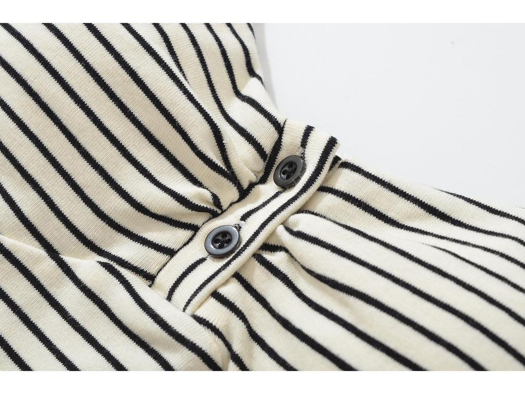 Women's Designer Slim-Fit Black Striped Camisole with Padded Bust - Chest-Enhancing Summer Knit Tank Top