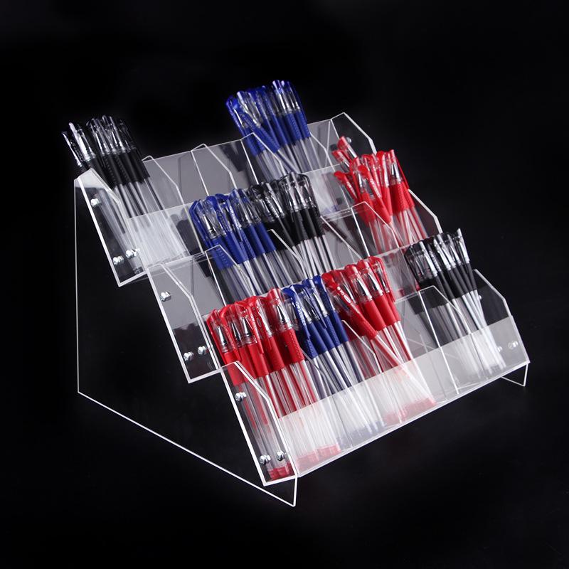 

Transparent Acrylic Pen Holder Display Stand for Pens and Pencils New Detachable Two-Layer 8-Slot Pen Stand
