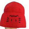 Hat Versatile 2025 Autumn and Winter Korean Version Wool Hat New Cute Kitten Hand Embroidered Warm Ear Protection When Knitting